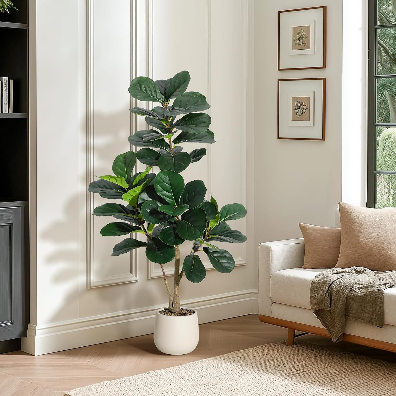 Ficus Lyrata Tree - شجرة تين فيدل ليف اصطناعية بارتفاع