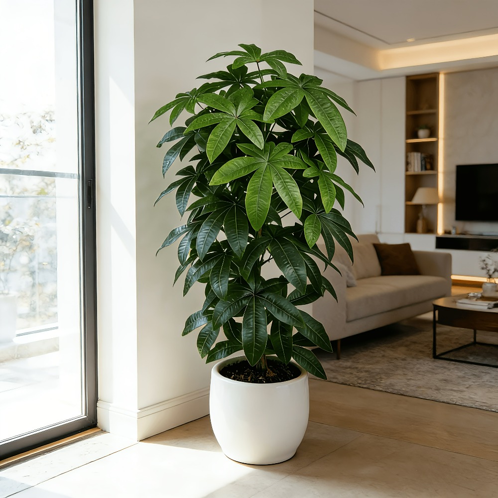 شجرة المال الاصطناعية (باشيرا  - مراجعة Ficus Lyrata Tree وسعره